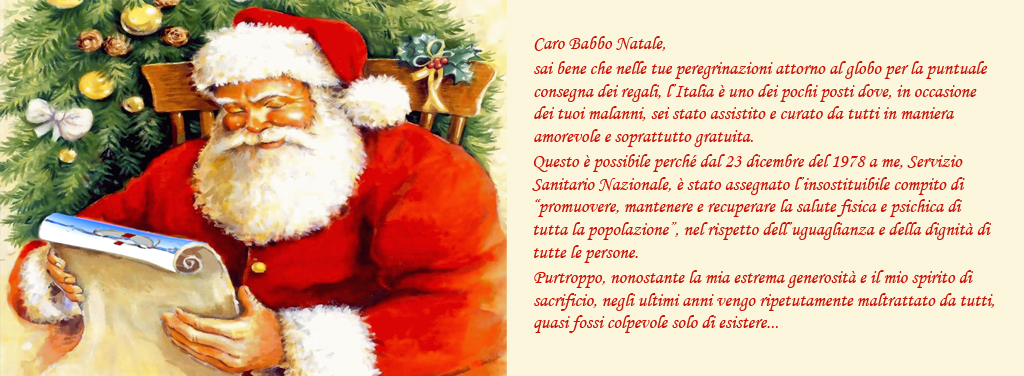 Il SSN scrive a Babbo Natale