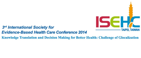 Taipei, 6-9 novembre 2014 <br> 3rd International Society for EBHC Conference 2014