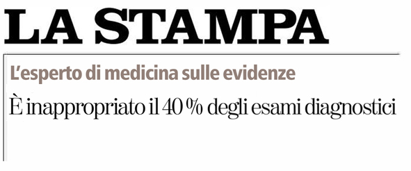 &#200; inappropriato il 40% degli esami diagnostici